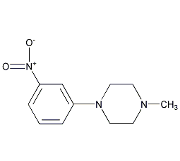 1-甲基-4-(3-硝基苯基)哌嗪结构式