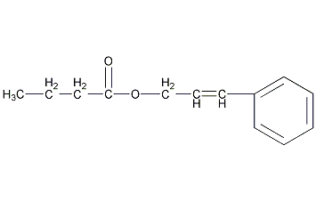 丁酸肉桂酯结构式