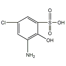 2-氨基-4-氯苯酚-6-磺酸结构式