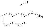 2-甲氧基-1-萘甲醇结构式