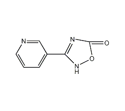 3-(3-吡啶基)-1,2,4-恶二唑-5(2H)-酮结构式