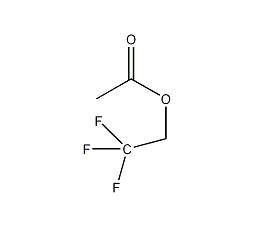乙酸-2,2,2-三氟乙酯结构式
