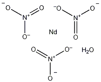 硝酸钕五水结构式