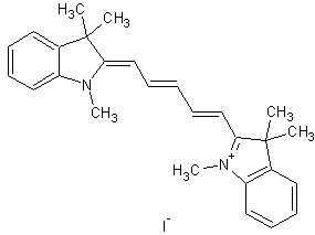 1,1',3,3,3',3'-hexamethylindodicarbocyanine iodide