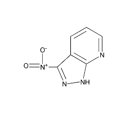 3-硝基-1H-吡唑并[3,4-b]吡啶结构式