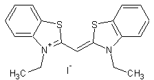 3,3'-二乙基硫菁碘盐结构式