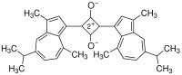 2,4-二-3-愈创蓝油烃-1,3-二羟基环丁烯二鎓二氢氧化物双(内盐)结构式