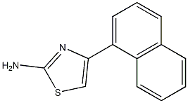 2-氨基-4(1-萘基)噻唑结构式