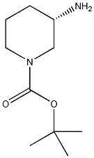(S)-1-叔丁氧羰基-3-氨哌啶结构式