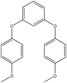 1,3-二(4-甲氧基苯氧基)苯结构式