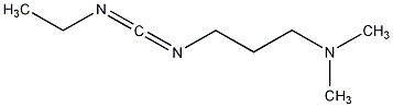 1-(3-(二甲胺基)丙基)-3-乙基氨基氰结构式