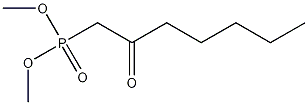 2-氧庚基膦酸二甲酯结构式