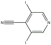 4-氰基-3,5-二碘吡啶结构式