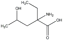 DL-2-异丁基丝氨酸结构式