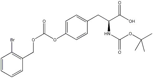 丁氧羰基-酪氨酸(2-溴-Z)-OH结构式