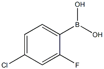 4-氯-2-氟苯硼酸结构式