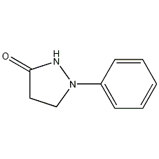 1-苯基-3-吡唑酮结构式