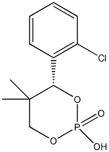 (R)-(+)-4-(2-氯苯基)-2-羟基-5,5-二甲基-1,3,2-二噁磷己环2-氧化物结构式