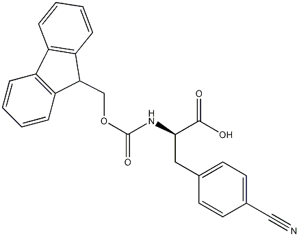 Fmoc-4-氰基-D-苯丙氨酸结构式