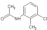 3-氯-2-甲基乙酰苯胺结构式