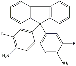 9,9-二(4-氨基-3-氟苯基)芴结构式