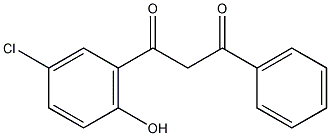 1-(5-氯-2-羟基苯基)-3-苯基-1,3-丙二酮结构式