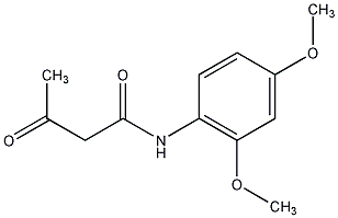 2',4'-二甲氧基乙酰乙酰替苯胺结构式