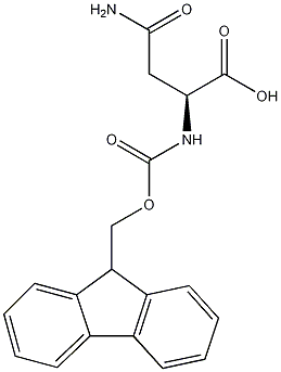 9-芴甲氧羰基-L-天冬氨酸结构式