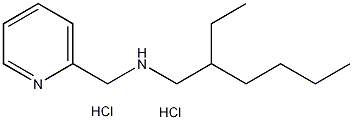 2-(2-乙基己基氨甲基)吡啶 二盐酸盐结构式
