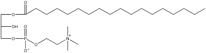 1-硬脂酰-sn-甘油-3-胆碱磷酸结构式