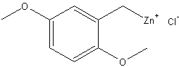 2,5-二甲氧基苯基氯化锌结构式