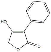 4-羟基-3-苯基-2(5H)-呋喃酮结构式