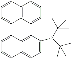 2-(二叔丁基磷)-1,1'-联萘结构式