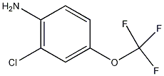 2-氯-4-三氟甲氧基苯胺结构式