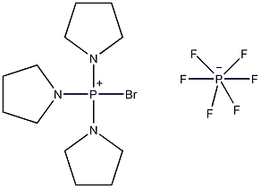 溴-三吡咯烷基磷代六氟磷酸酯结构式