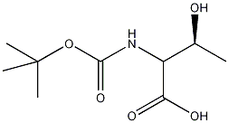 N-(叔丁氧基羰基)-D-苏氨酸结构式