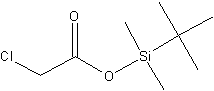 叔丁基二甲基硅烷氯乙酸结构式