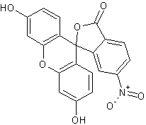 5-硝基荧光素结构式