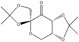 D-1,2:4,5-二邻异丙二烯-B-D-红-2,-己基结构式