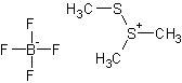 双(甲硫)锍四氟硼酸盐结构式