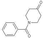 1-苯酰基-4-哌啶酮结构式
