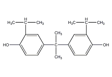 4,4'-异亚丙基(2-叔丁基苯酚)结构式