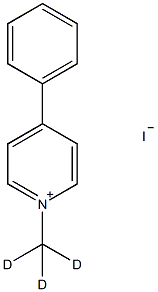 N-甲基-d3-4-苯基碘化吡啶结构式