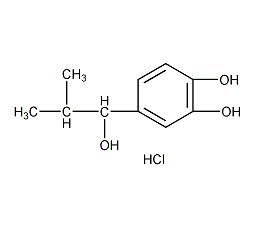 3,4-二羟基去甲麻黄碱盐酸盐结构式