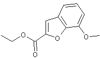 7-甲氧基苯并呋喃-2-羧酸乙酯结构式