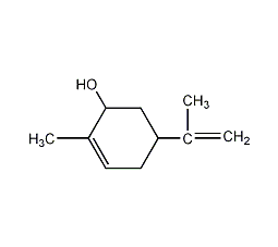 反式-2-环己烯- -醇-2-甲基-5-(1-甲基乙烯基)结构式