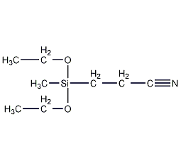 (2-氰乙基)二甲基乙氧基硅烷结构式