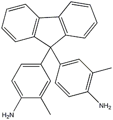 9,9-双(3-甲基-4-苯胺)芴结构式