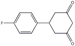 5-(4-氟苯基)-1,3-环己二酮结构式