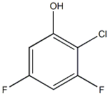 2-氯-3,5-二氟苯酚结构式